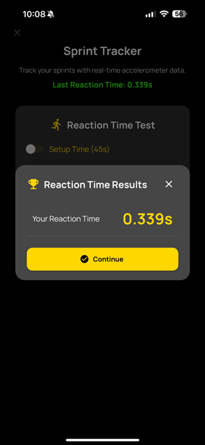 Reaction Time Tracking